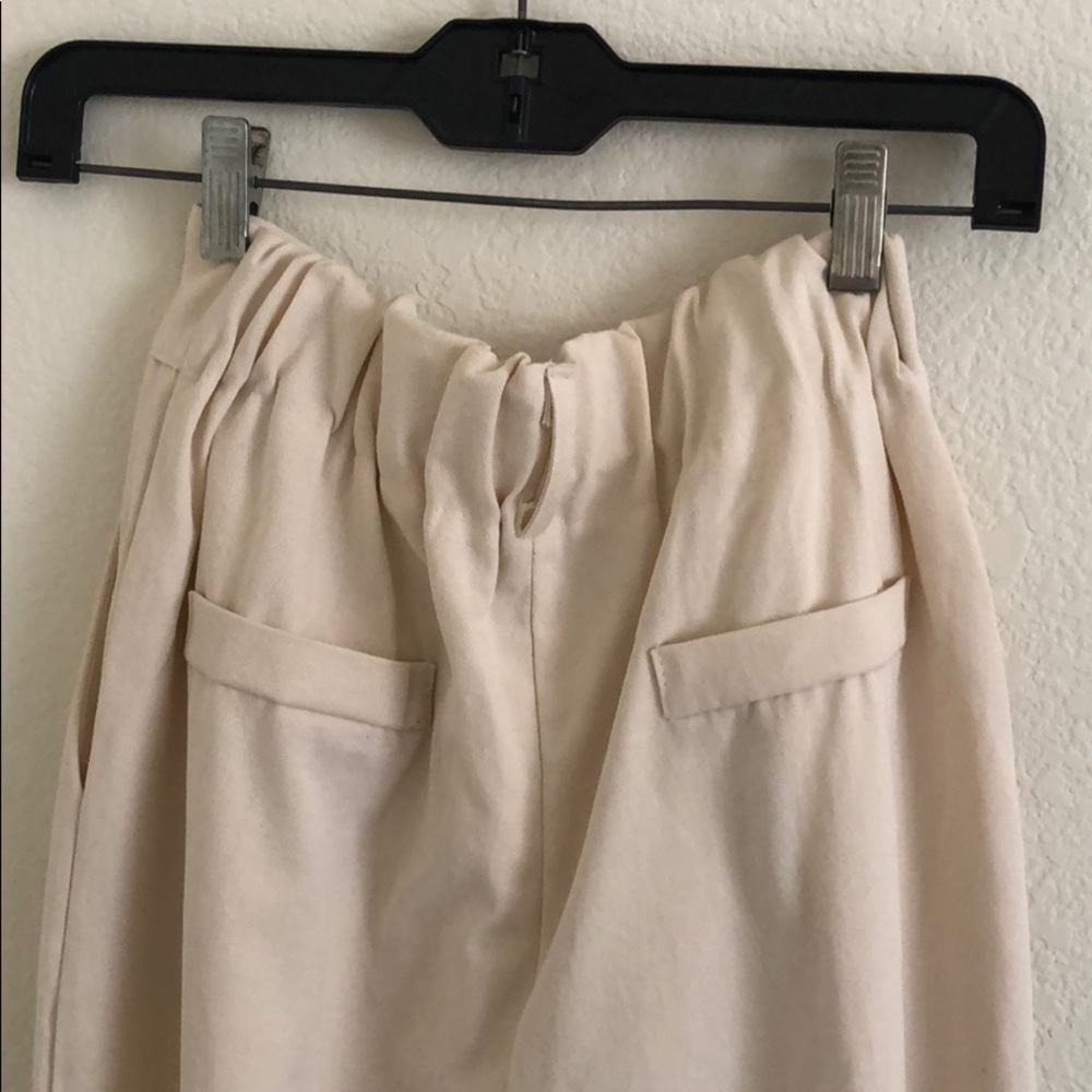 Oak + Fort cream pants